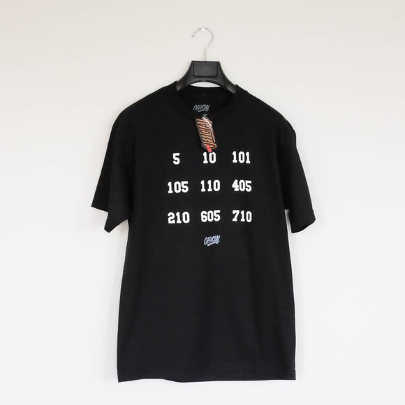 Official Men's Black Area Code T-Shirt NWT - Picture 1 of 2